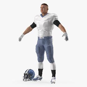3D model American Football Player Fur